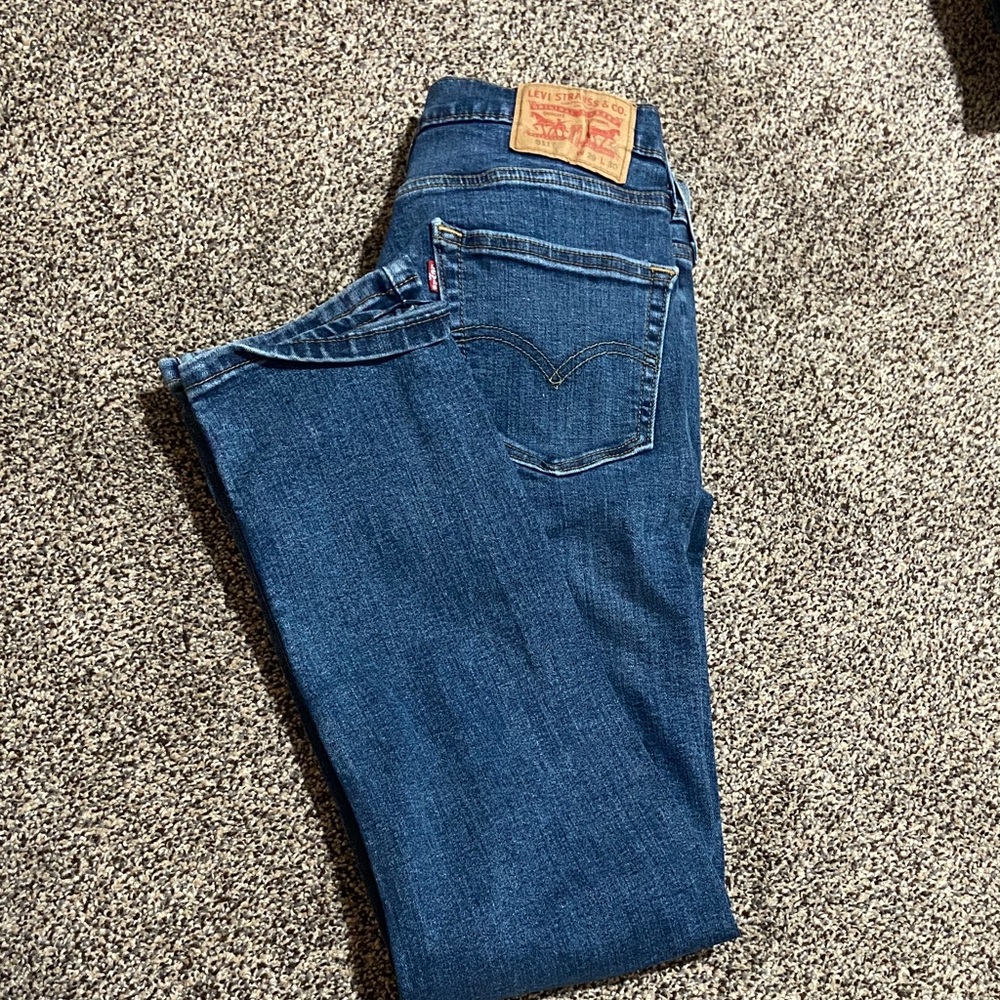 Levi's Dark Blue Straight Leg Jeans